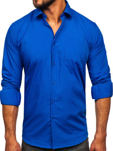 Camicia elegante a maniche lunghe da uomo fiordaliso Bolf M14