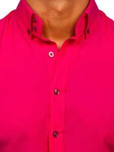 Camicia elegante a maniche lunghe da uomo rosa Bolf 5821-1