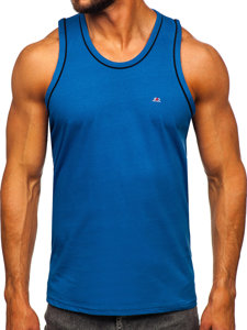 Canotta Bodybuilding azzurra Bolf 14276