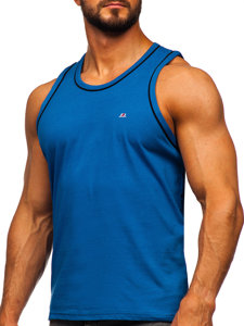 Canotta Bodybuilding azzurra Bolf 14276