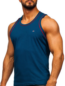 Canotta Bodybuilding azzurro scura Bolf 14276