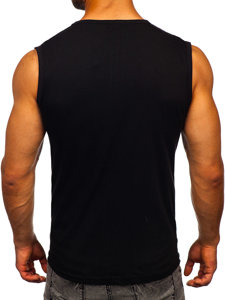 Canotta tank top con stampa nera Bolf 14805