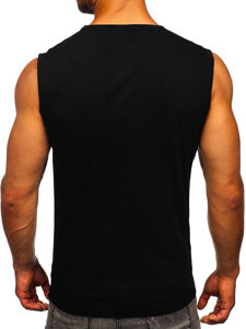 Canotta tank top con stampa nera Bolf 14816