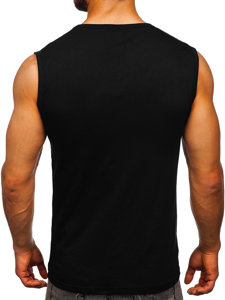 Canotta tank top con stampa nera Bolf 14825