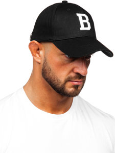 Cappellino da baseball nero-bianco Bolf CZ07