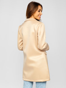 Cappotto corto da donna beige Bolf 20672