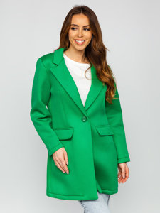 Cappotto corto da donna verde Bolf 20672