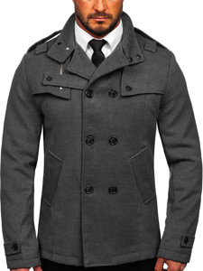 Cappotto da uomo grigio Bolf 8857