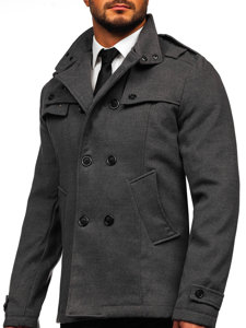 Cappotto da uomo grigio Bolf 8857