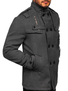 Cappotto da uomo grigio Bolf 8857