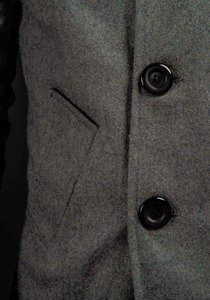 Cappotto da uomo grigio Bolf 8857B