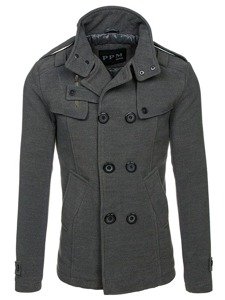 Cappotto da uomo grigio Bolf 8857B