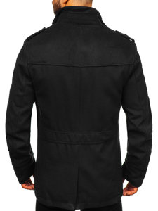 Cappotto da uomo nero Bolf 8856D