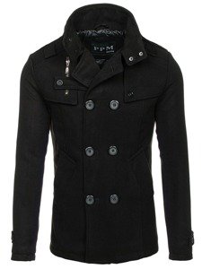 Cappotto da uomo nero Bolf 8857