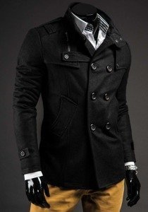 Cappotto da uomo nero Bolf 8857B