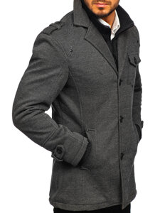 Cappotto invernale da uomo grigio Bolf 88801