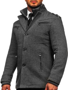 Cappotto invernale da uomo grigio Bolf 88803