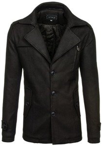 Cappotto invernale da uomo nero Bolf 3127