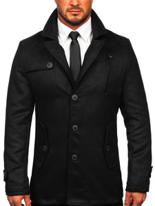 Cappotto invernale da uomo nero Bolf 3127