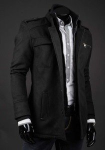 Cappotto invernale da uomo nero Bolf 8856A