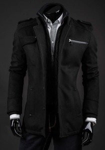 Cappotto invernale da uomo nero Bolf 8856A