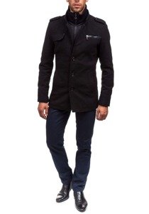 Cappotto invernale da uomo nero Bolf 8856B