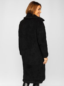 Cappotto invernale nero lungo imbottito da donna nero Bolf AN105A