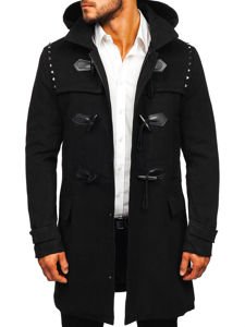 Cappotto invernale tipo montgomery da uomo nero Bolf 88870