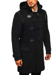 Cappotto invernale tipo montgomery da uomo nero Bolf 88870