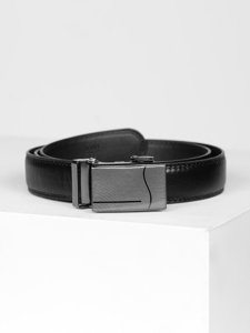 Cintura in pelle da uomo nera Bolf BL014A