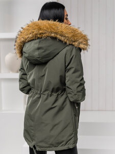 Donna 2 in 1 Parka invernale con cappuccio Khaki Bolf 16M9199A1