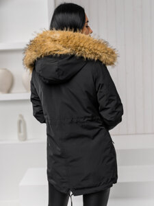 Donna 2 in 1 Parka invernale con cappuccio Nero Bolf 16M9199A1