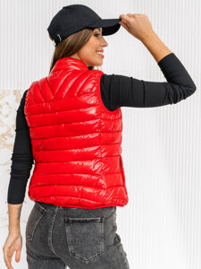 Donna Gilet trapuntato Rosso Bolf R0107AA1