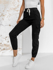 Donna Joggers cargo a righe Nero Bolf W7860