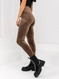 Donna Leggings in velluto Cioccolato Bolf W5232