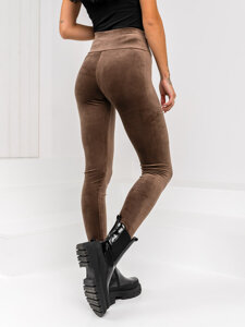 Donna Leggings in velluto Cioccolato Bolf W5232