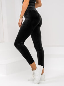 Donna Leggings in velluto Nero Bolf W5231