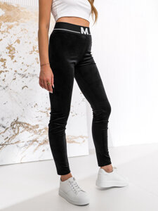 Donna Leggings in velluto Nero Bolf W7688A1