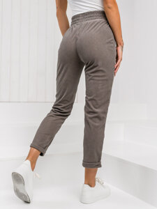 Donna Pantaloni a righe Grigio Bolf W7856