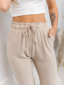 Donna Pantaloni in tessuto Beige Bolf W7921