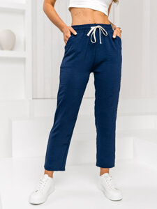 Donna Pantaloni in tessuto Blu scuro Bolf W7920