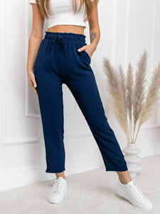 Donna Pantaloni in tessuto Blu scuro Bolf W7921