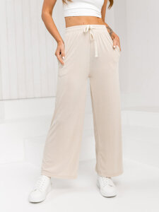 Donna Pantaloni wide leg Beige Bolf W7955