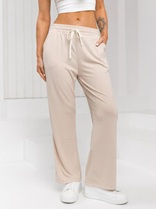 Donna Pantaloni wide leg Beige Bolf W7958