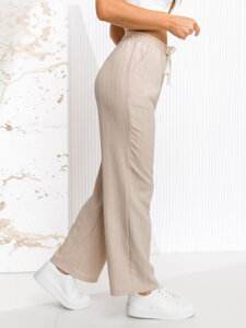 Donna Pantaloni wide leg Beige Bolf W7960