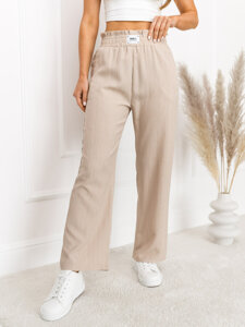 Donna Pantaloni wide leg Beige Bolf W7961