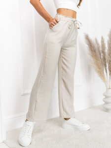 Donna Pantaloni wide leg Beige Bolf W7966