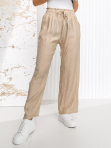 Donna Pantaloni wide leg Beige Bolf W7970