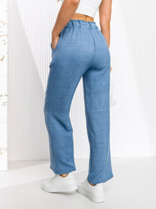 Donna Pantaloni wide leg Blu Bolf W7966