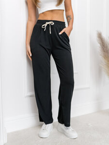 Donna Pantaloni wide leg Nero Bolf W7957